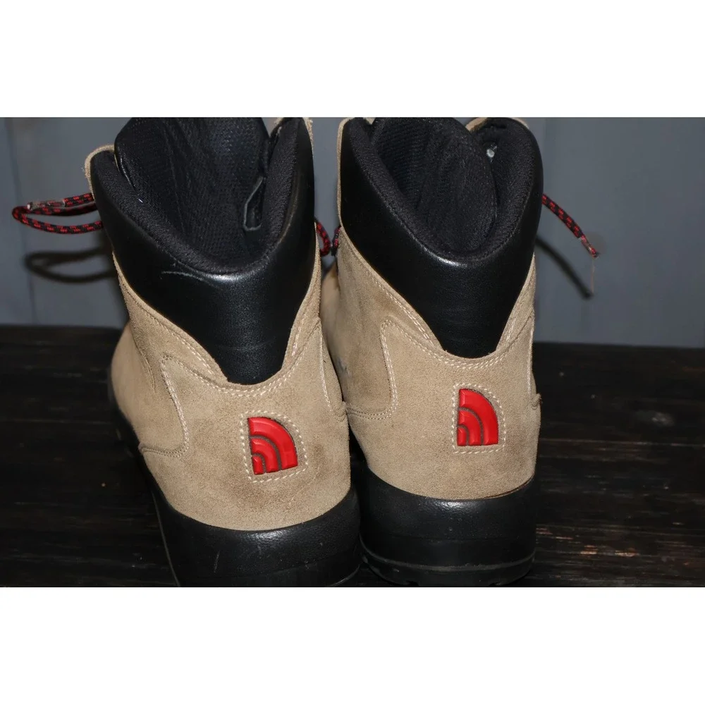 The North Face Hiking Boots Icepick Men 11.5 Tan Waterproof Suede Made In Italy